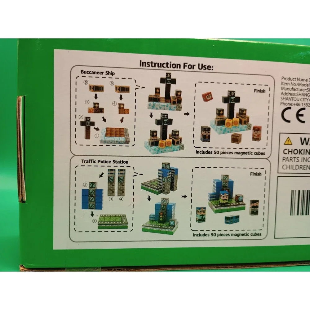 3D Magnetic Building Class Set Pirate / City Block